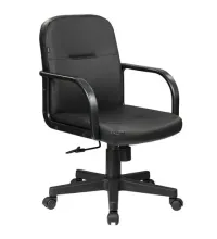 Кресло  "Top MG-333", с подлокотниками, кожзам, черное, 532553