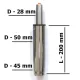 Короткий газлифт хромированный главное фото в маленьком размере